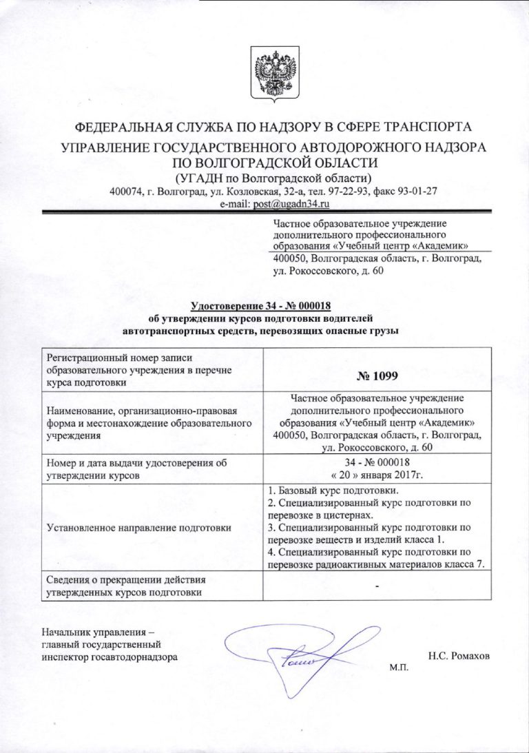 Лицензия или аккредитация